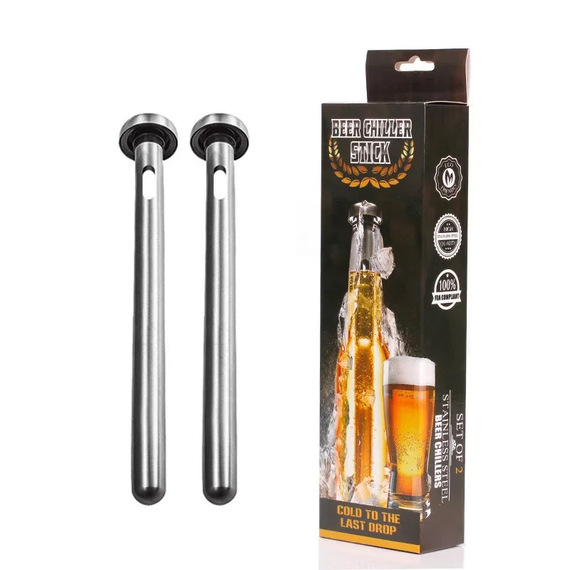 Bar Tool Stainless Steel Beer Cooling Rod Ice Wine Stick Beer Freezer Quick Freezing Chilled Staff Bar Accessories Home Bar